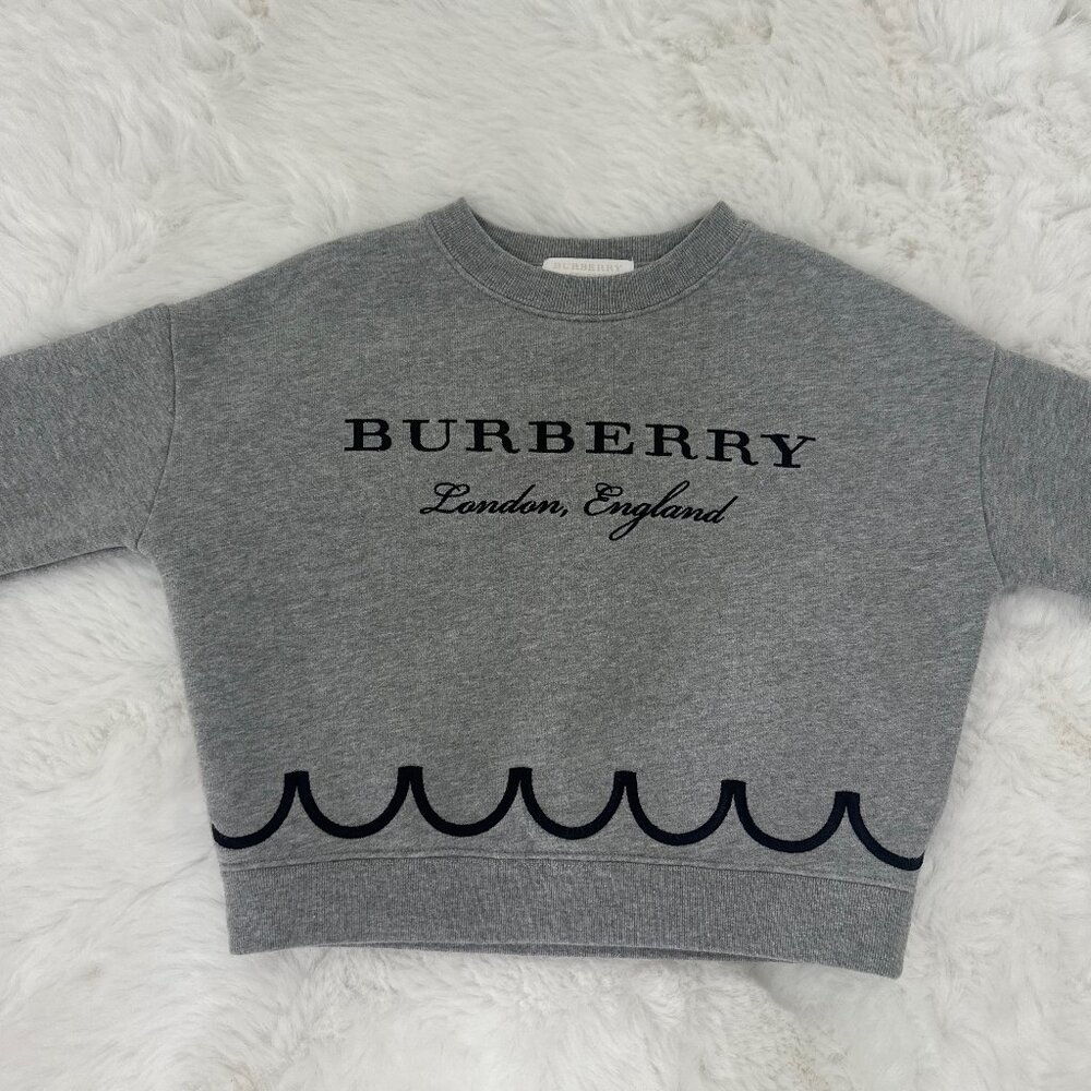 Burberry Grey Crop Sweatshirt